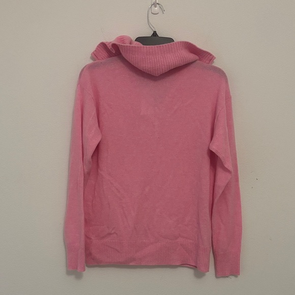 Charter Club Pink Half-Zip Turtleneck Sweater - Picture 5 of 7